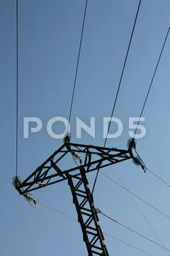 Electric pole. Stock Photos