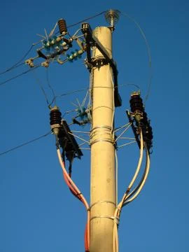 Electric pole Stock Photos