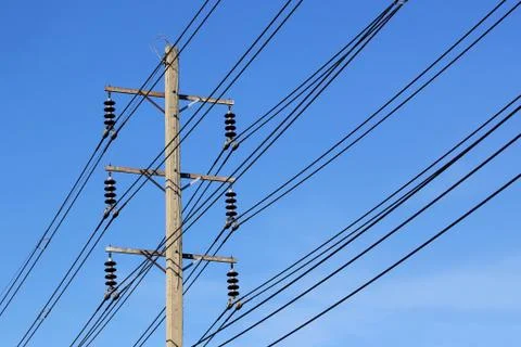 Electric pole Stock Photos
