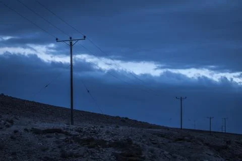 Electric pole Stock Photos