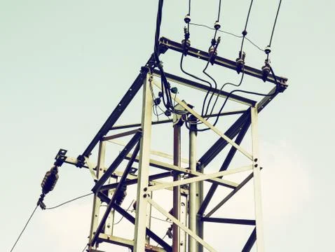 Electric pole Stock Photos