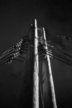 Electric pole Stock Photos
