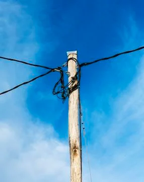 Electric pole Stock Photos