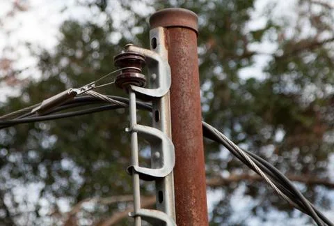 Electric pole Stock Photos