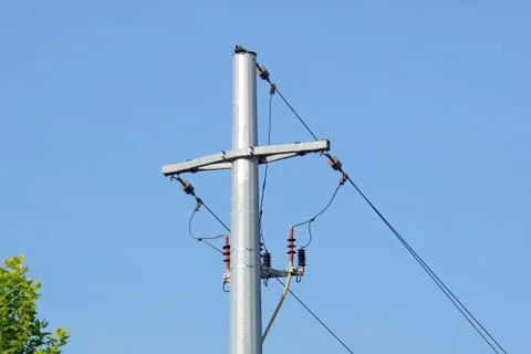 Electric pole Stock Photos