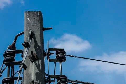 Electric pole Stock Photos