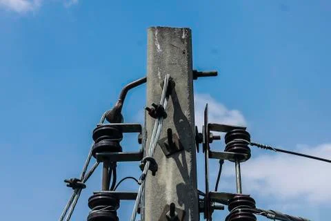 Electric pole Stock Photos