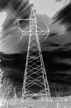  Electric pole Foto stock