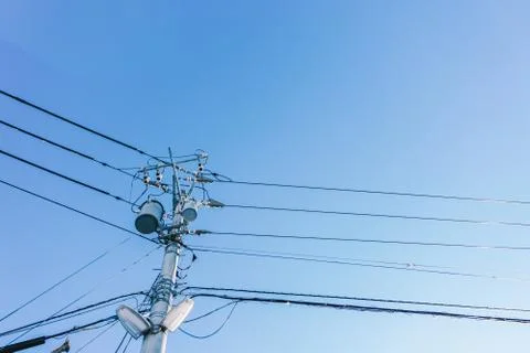 Electric pole Foto stock