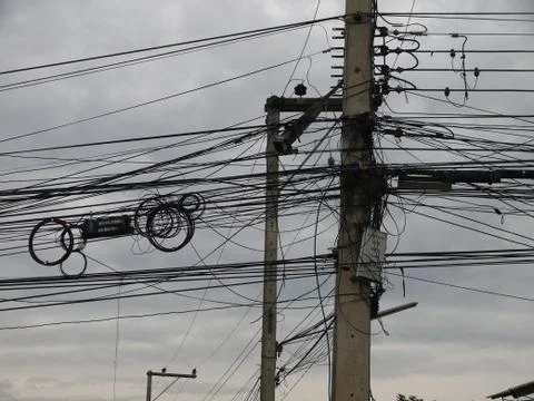 Electric pole Stock Photos