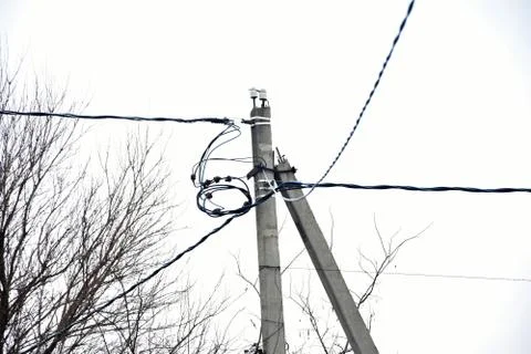 Electric pole Stock Photos