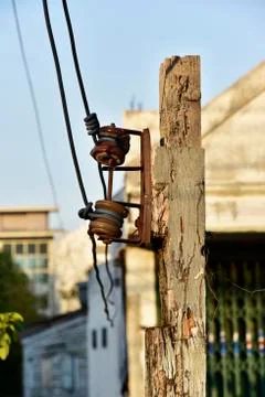 Electric pole Stock Photos