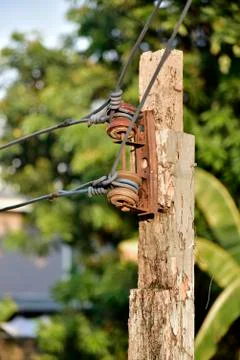Electric pole Foto stock