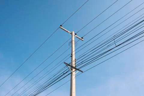 Electric pole Stock Photos