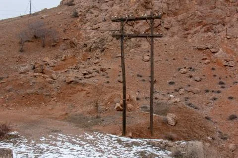 Electric pole Stock Photos