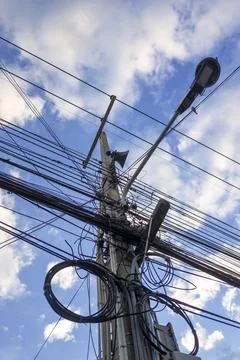 Electric pole Stock Photos