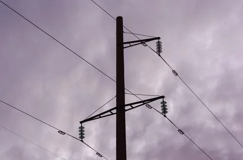 Electric pole Stock Photos
