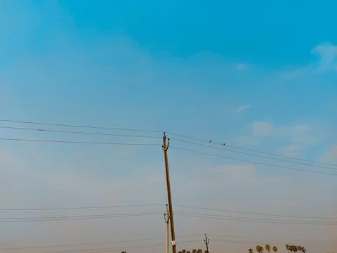 Electric poll Foto stock