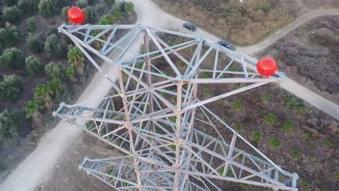 Electric poll UtoD Stock Footage 163977304