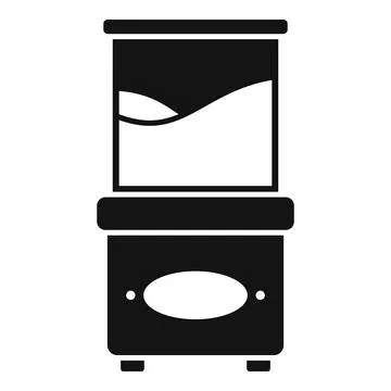 Electric popcorn machine icon simple vector. Corn seller Illustrazione stock