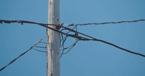 Electric post / Connection closeup 1 Vídeo Stock 130915543