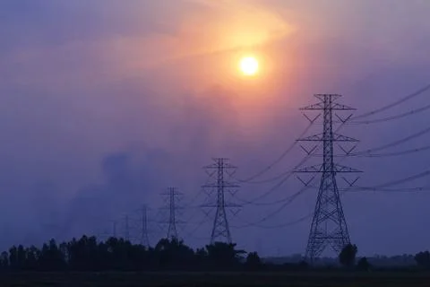 Electric post Stock Photos