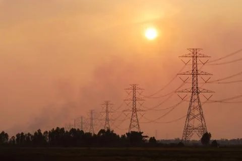 Electric post Stock Photos