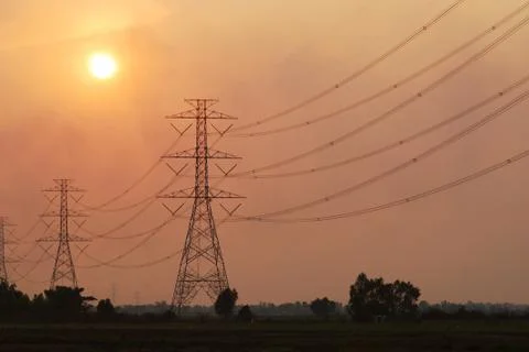 Electric post Stock Photos