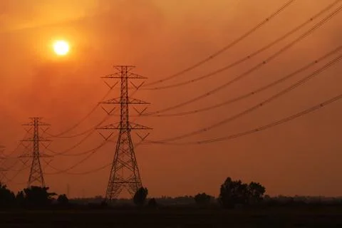 Electric post Stock Photos