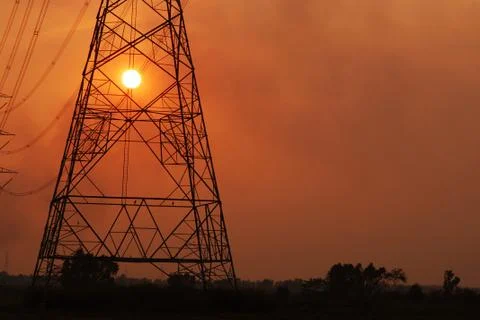 Electric post Stock Photos