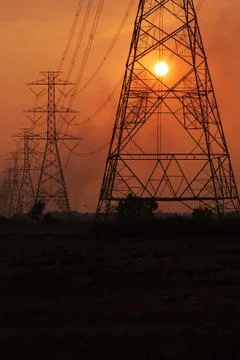 Electric post Stock Photos