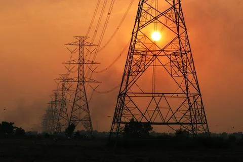 Electric post Stock Photos