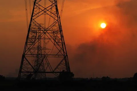 Electric post Stock Photos