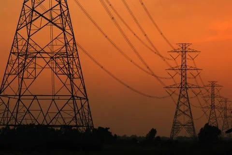 Electric post Stock Photos