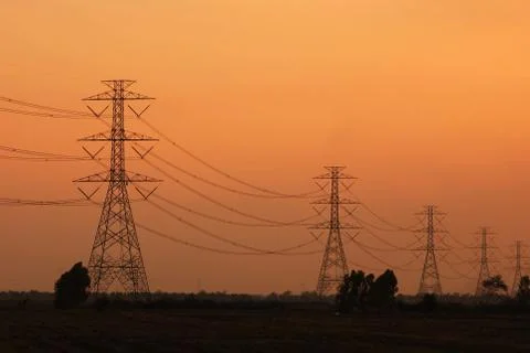 Electric post Stock Photos