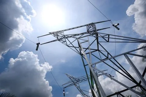 Electric post Stock Photos