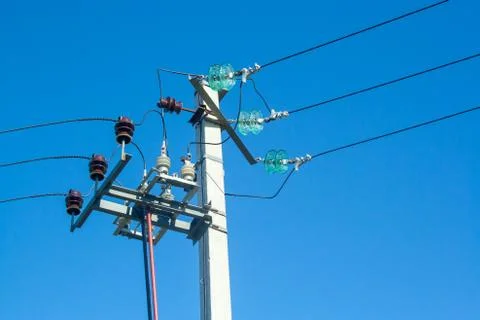 Electric post Stock Photos