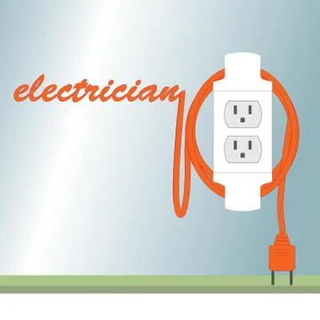 Electric poster Stock Illustration