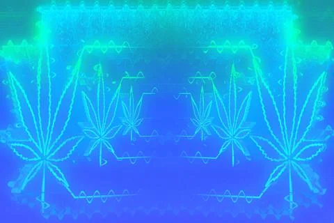 Electric Pot Leaf Stock Illustration
