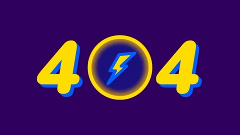Electric Power 404 Error Stock Footage 335667687