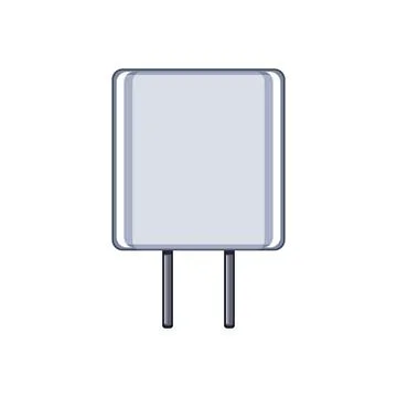Electric power adapter cartoon vector illustration Stock Illustration