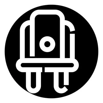 Electric power adapter plug icon in black circle Stock Illustration