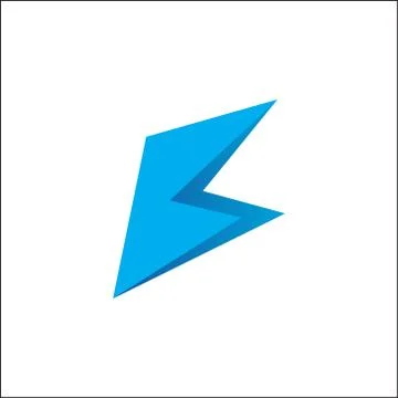 Electric Power Creative Initial Letter B Business logo Design Template Vector Stock Illustration