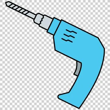 Electric power drill Stock Illustration