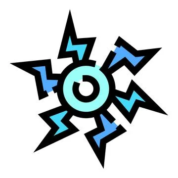 Electric power energy flash bolt icon symbol Stock Illustration
