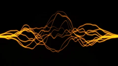 Electric Power Lightning Spark Animation On Black Background Stock-Footage 303391604
