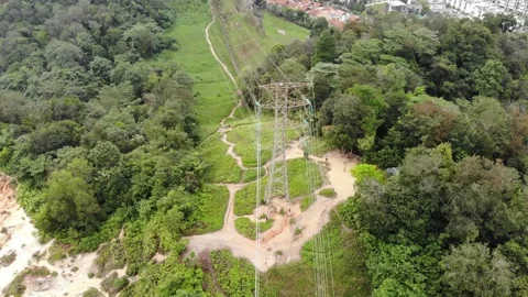 Electric power Line Video stock 145070673