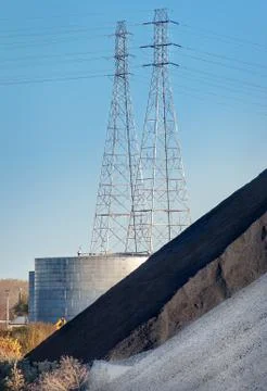 Electric Power Line Structure Stock Photos