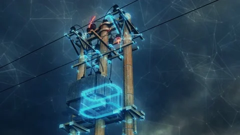 Electric Power Lines 4k Stock Footage 145355926