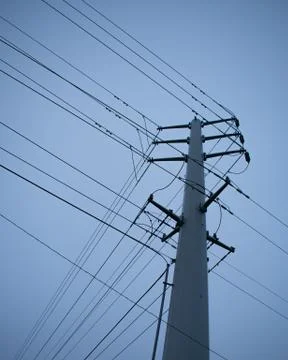 Electric Power Lines Stock Photos